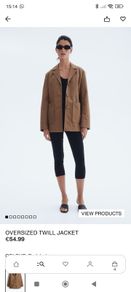 Oversized Twill Jacket