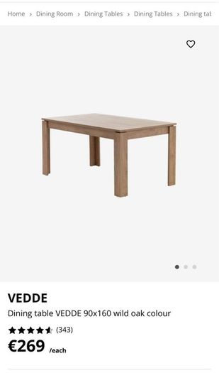 Dining table
