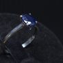 Vintage 10ct Gold Blue Stone Ring Size 51.5 Image 3