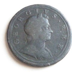 Scarce 1723 halfpenny