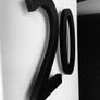 1PC Floating House Number Doorplate Acrylic Mailbox Sign Home Address Plaque Number Sign Plate 0-9  Matte Black Floating House Number Sign Image 7
