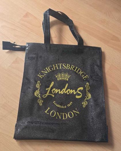 London Knightsbridge Tote Bag, Large size, retails at 100 Euros
