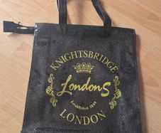 London Knightsbridge Tote Bag, Large size, retails at 100 Euros