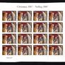 2007 Ireland Christmas commemorative Stamp Sheetlets Plate 1B1B1B1B Fine Used with Dublin cancel of 8th October 2007 (First day of issue) Image 2