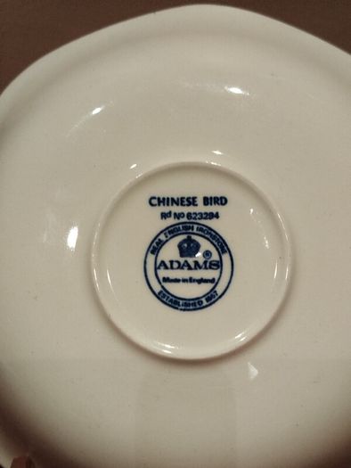 William Adams Chinese bird pattern plates