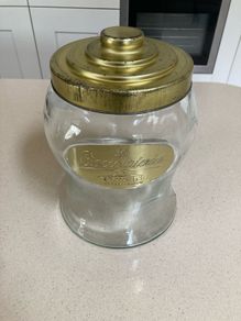 Biscuits-Chocolate Glass Jar Perugina Italy 70's