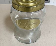 Biscuits-Chocolate Glass Jar Perugina Italy 70's