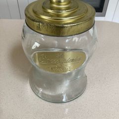Biscuits-Chocolate Glass Jar Perugina Italy 70's