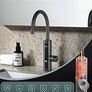 Electric Hot Water Tap with Universal Nozzle, Instant Heating Tap for Kitchen, Stainless Steel Water Heater Tap Supply Hot and Cold Water Faucet with Digital Display (Stainless Steel Gooseneck) Image 4