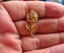 Irish Vintage Small Rose Pin Brooch