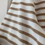 Size 12. white & Gold Striped T shirt by Ralph Lauren Image 5