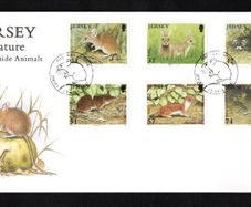 2007 Jersey Countryside Animals Common Shrew, Stoat, Brown Rat Commemorative Stamps First Day Cover (FDC)