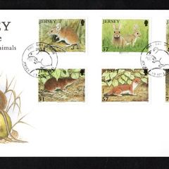2007 Jersey Countryside Animals Common Shrew, Stoat, Brown Rat Commemorative Stamps First Day Cover (FDC)