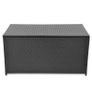 Garden Storage Box Black 120x50x60 cm Poly Rattan Image 4