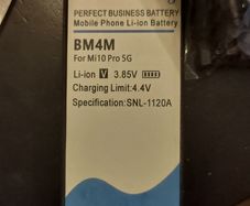 BM4M phone battery for Xiaomi Mi10 pro 5g with tool kit