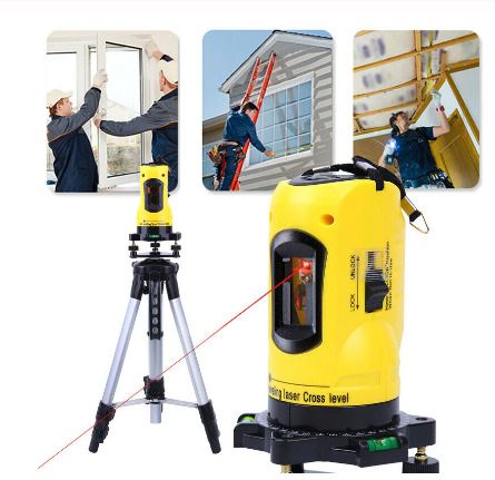 Automatic Self-Adjusting Laser Level With Tripod Set Measuring Laser