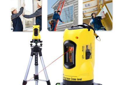 Automatic Self-Adjusting Laser Level With Tripod Set Measuring Laser