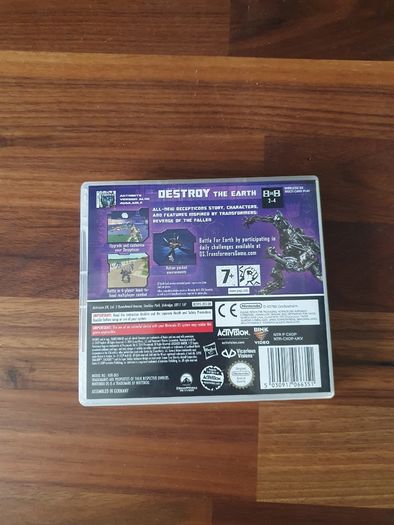 Transformers Revenge of the Fallen Nintendo DS No Manual