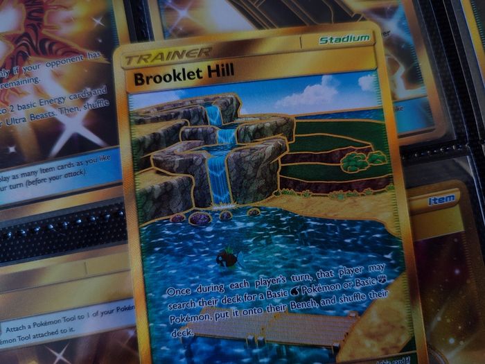 Brooklet Hill ! Secret Rare ! from Hidden Fates Set ! 2019 ! Pokemon Card !