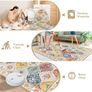 Vintage Washable Rugs Living Room Large 160x230 cm Boho Soft Short Pile Rug Moroccan Carpet Distressed Floral Rugs Non Slip Accent Area Rug for Bedroom Dining Room, Colourful Image 2