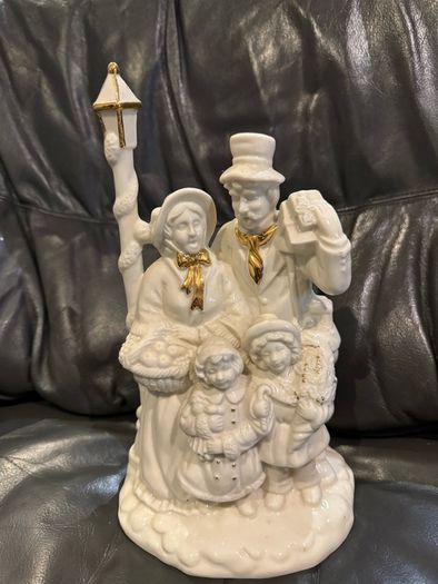 Centurion Collection Bisque Carolers "We wish you a Merry Christmas"