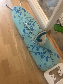 iron and ironing board
