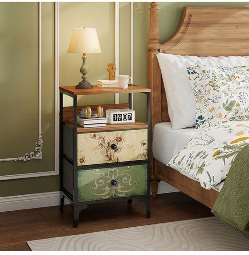 Bedside Tables set of 2,Bed Side Table for Bedroom