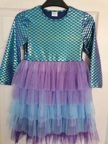 Mermaid dress. 7-8 yrs, 128 cm