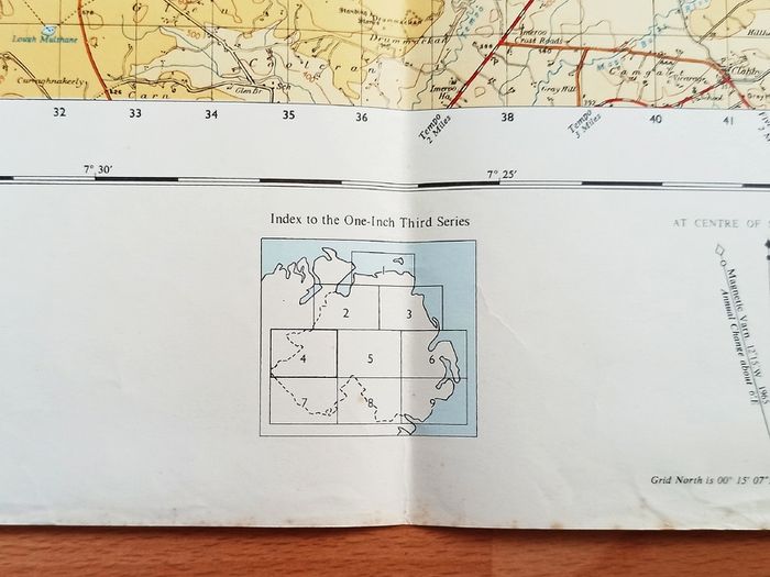 Vintage Ordnance Survey maps of Northern Ireland set of 9 maps