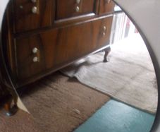 Round Mirror, unframed, 2.5' diameter