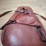 Brown Leather Backpack Image 5