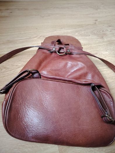 Brown Leather Backpack