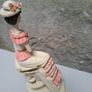 Vintage Lady on the Stairs figurine Image 8