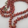 Vintage Venetian Style Tire Shape Eyes Glass Beads Necklace Image 3