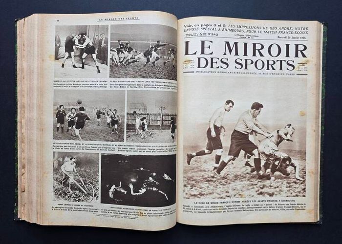 Le Miroir des Sports 1924  1925  Complete Bound Volume 686 Pages Paris Olympics