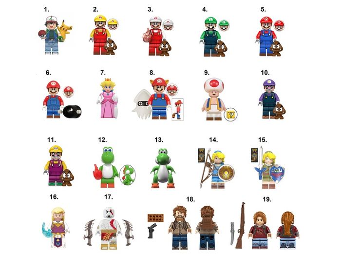 Nintendo + Video Game Minifigures