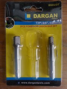 Draper Driver Socket Set Adaptor - Hex to 3/8 inch & 1/4 inch