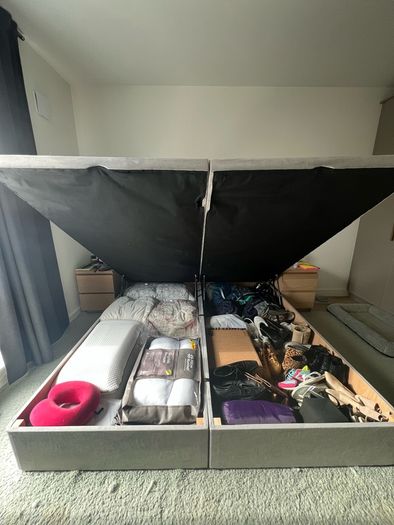 Super King Premium Ottoman Bed Frame with storage
