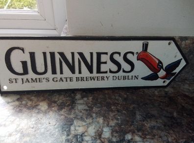 Cast Iron Guinness sign