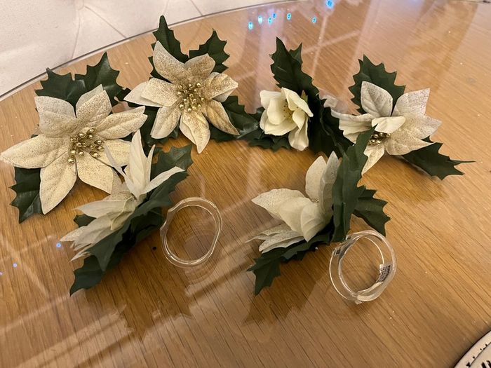 6 Christmas Napkin Ring Holders
