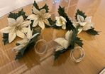 6 Christmas Napkin Ring Holders