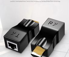 2pcs/set HDMI-compatible To RJ45 Ethernet Adapter 4K 1080P Signal Extender Up To 2.5Gbps 1080p For HDTV, STB, DVD
