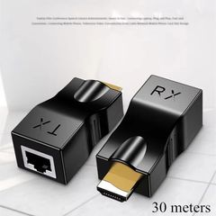 2pcs/set HDMI-compatible To RJ45 Ethernet Adapter 4K 1080P Signal Extender Up To 2.5Gbps 1080p For HDTV, STB, DVD