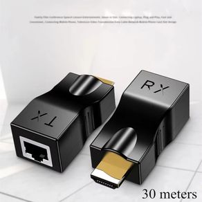 2pcs/set HDMI-compatible To RJ45 Ethernet Adapter 4K 1080P Signal Extender Up To 2.5Gbps 1080p For HDTV, STB, DVD