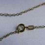 Vintage Gold Plated Cross Pendant and Chain L-10" Image 3