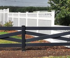 PVC no maintenance fencing
