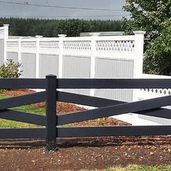 PVC no maintenance fencing