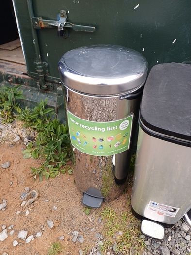 3 kitchen bins