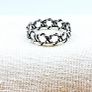 Vintage Silver Ring Star of David Image 2