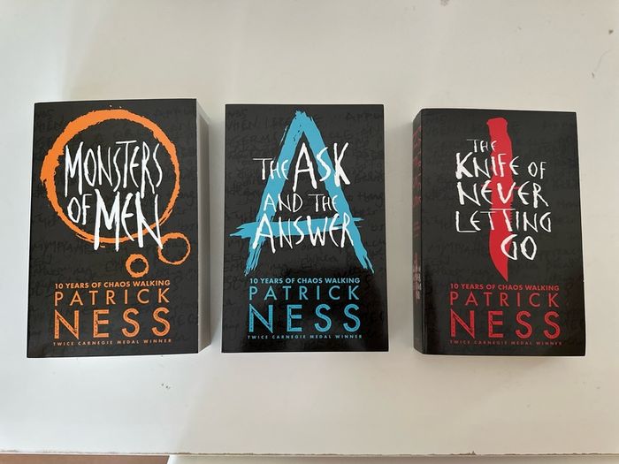 Chaos Walking Set of 3x Books by Author Patrick Ness